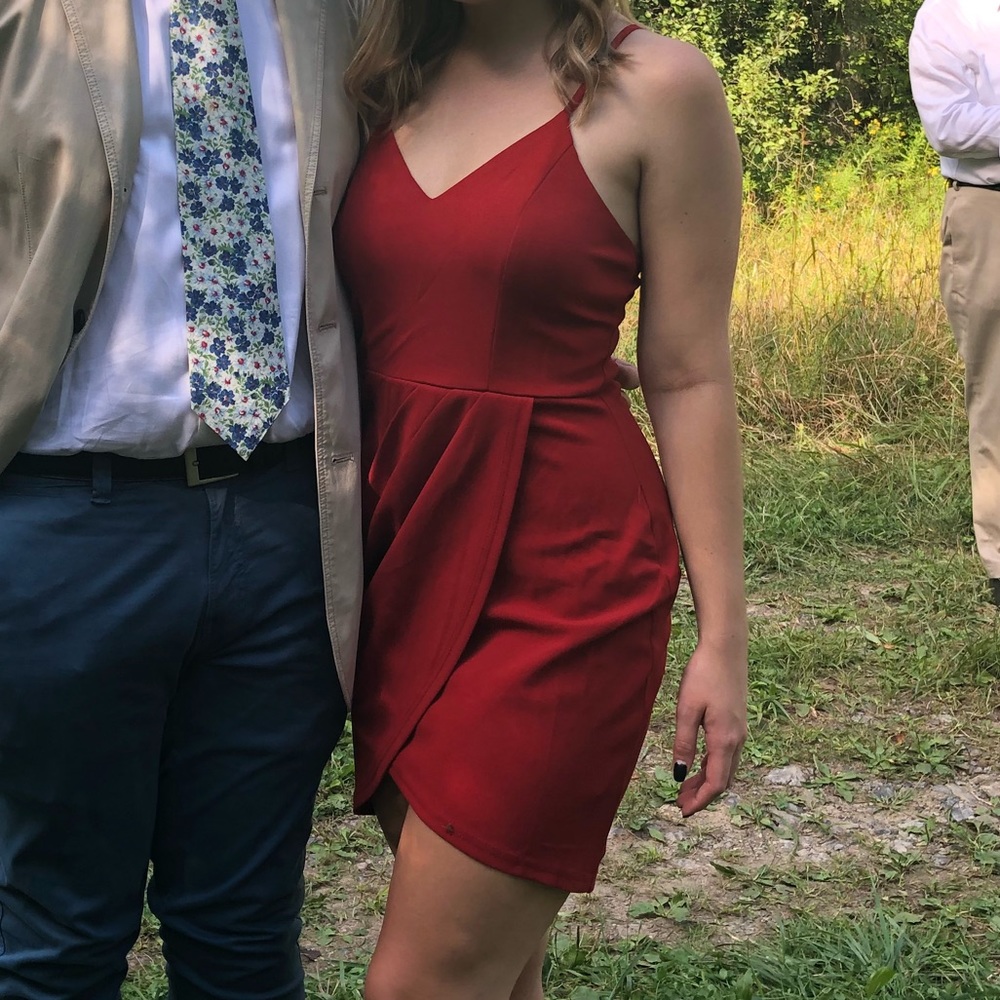 Windsor Red Wrap Dress